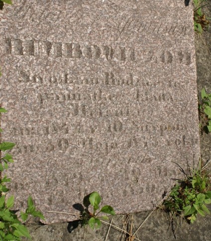 Nagrobek Heleny i Zygmunta Rumbowicza, cmentarz na Rossie w Wilnie, stan z 2013 r.