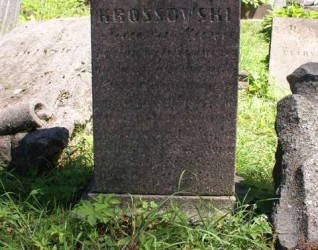 Nagrobek Zofii i Kajetana Krossowskich, cmentarz na Rossie w Wilnie, stan z 2013 r.