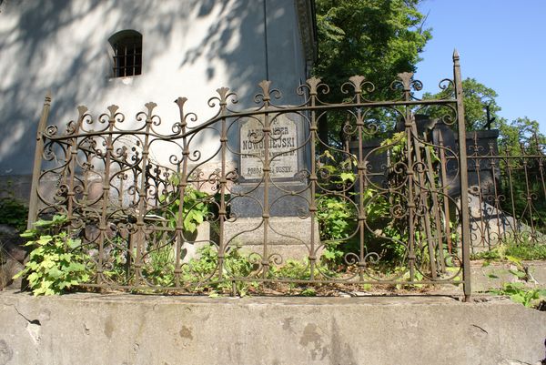 Nagrobek Aleksandra Nowomiejskiego, cmentarz na Rossie w Wilnie, stan z 2013 r.