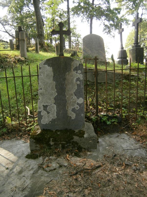 Fragment grobowca Aleksandra i Anny Małachowskich, cmentarz Na Rossie w Wilnie, stan z 2013