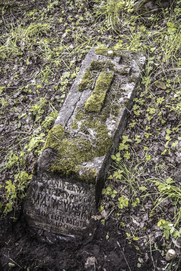 Tombstone of Stanislava Dunowska and N.N. Majewski, Na Rossie cemetery in Vilnius, as of 2013.