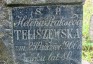 Fotografia przedstawiająca Tombstone of Helena Teliszewska