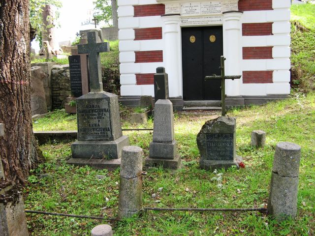 Tombstone of Anna and Maria Bohdziewicz, Rossa cemetery in Vilnius, as of 2013