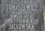 Photo montrant Tombstone of Aleksander and Anna Tomaszewicz