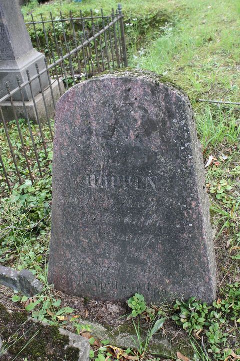 Tombstone of Felicjan and Karol Hoppen, Ross Cemetery in Vilnius, as of 2013