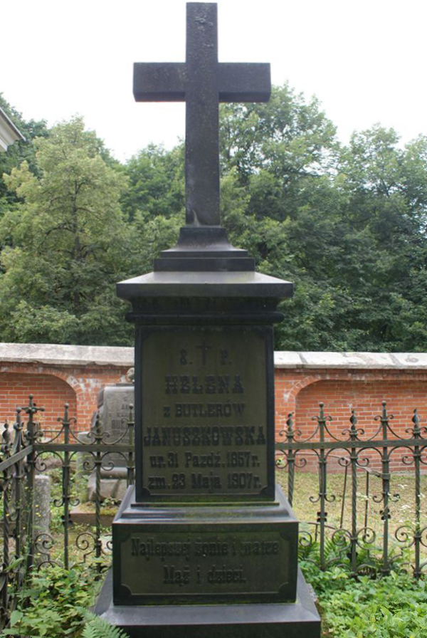 Tombstone of Helena Januszkowska, Ross cemetery, as of 2013