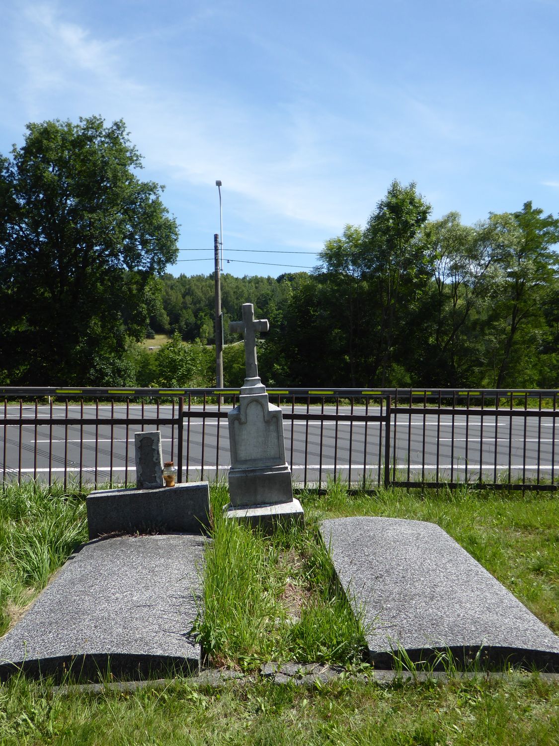 Tombstone of Jan Michalski from the cemetery of the Czech part of Těšín Silesia, as of 2022.