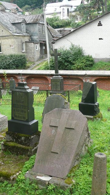 Tombstone of Viktoria Bulharovskaya, Rossa cemetery in Vilnius, state before 2013