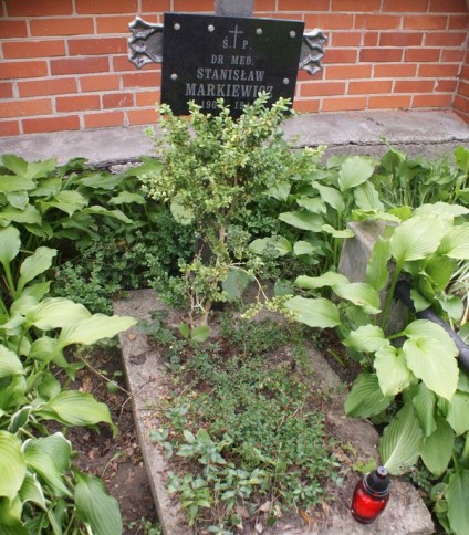 Nagrobek Stanisława Markiewicza, cmentarz na Rossie, stan z 2013 roku