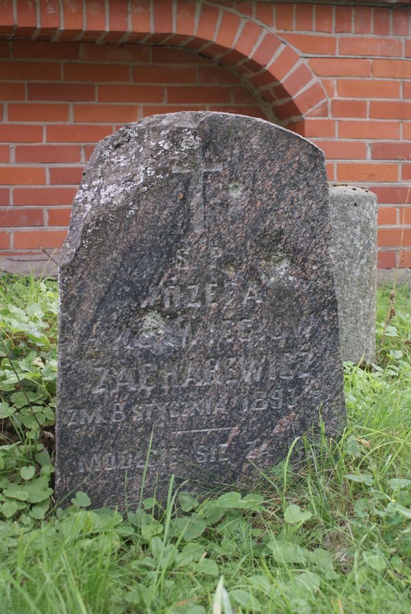 Tombstone of Jozefa Zacharewicz, Ross cemetery, as of 2013