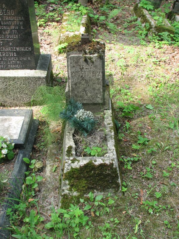 Tombstone of Barbara Kossowska, Ross cemetery in Vilnius, as of 2013.