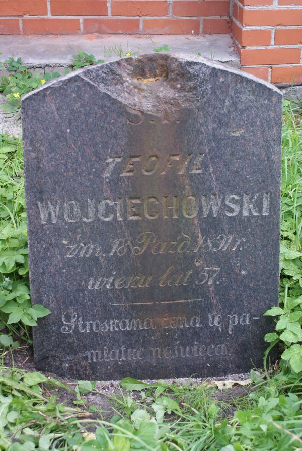 Tombstone of Teofil Wojciechowski, Ross cemetery, as of 2013