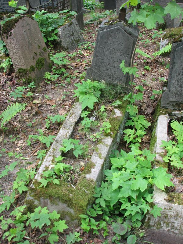 Tombstone of Helena Kossowska, Ross cemetery in Vilnius, as of 2013.