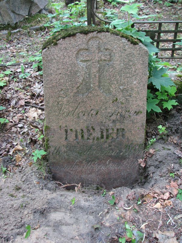 Nagrobek Norberty Frejer, cmentarz na Rossie w Wilnie, stan na 2013 r.
