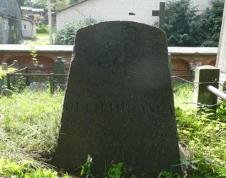 Nagrobek Małgorzaty Bułharowskiej, cmentarz na Rossie w Wilnie, stan przed 2013