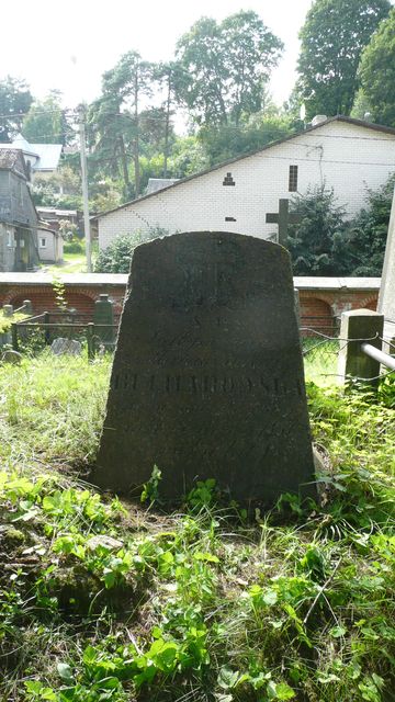 Tombstone of Malgorzata Bulharovskaya, Rossa cemetery in Vilnius, state before 2013