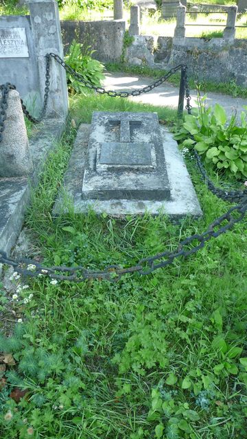 Tombstone of Wincenty Kulesza, Rossa cemetery in Vilnius, state before 2013