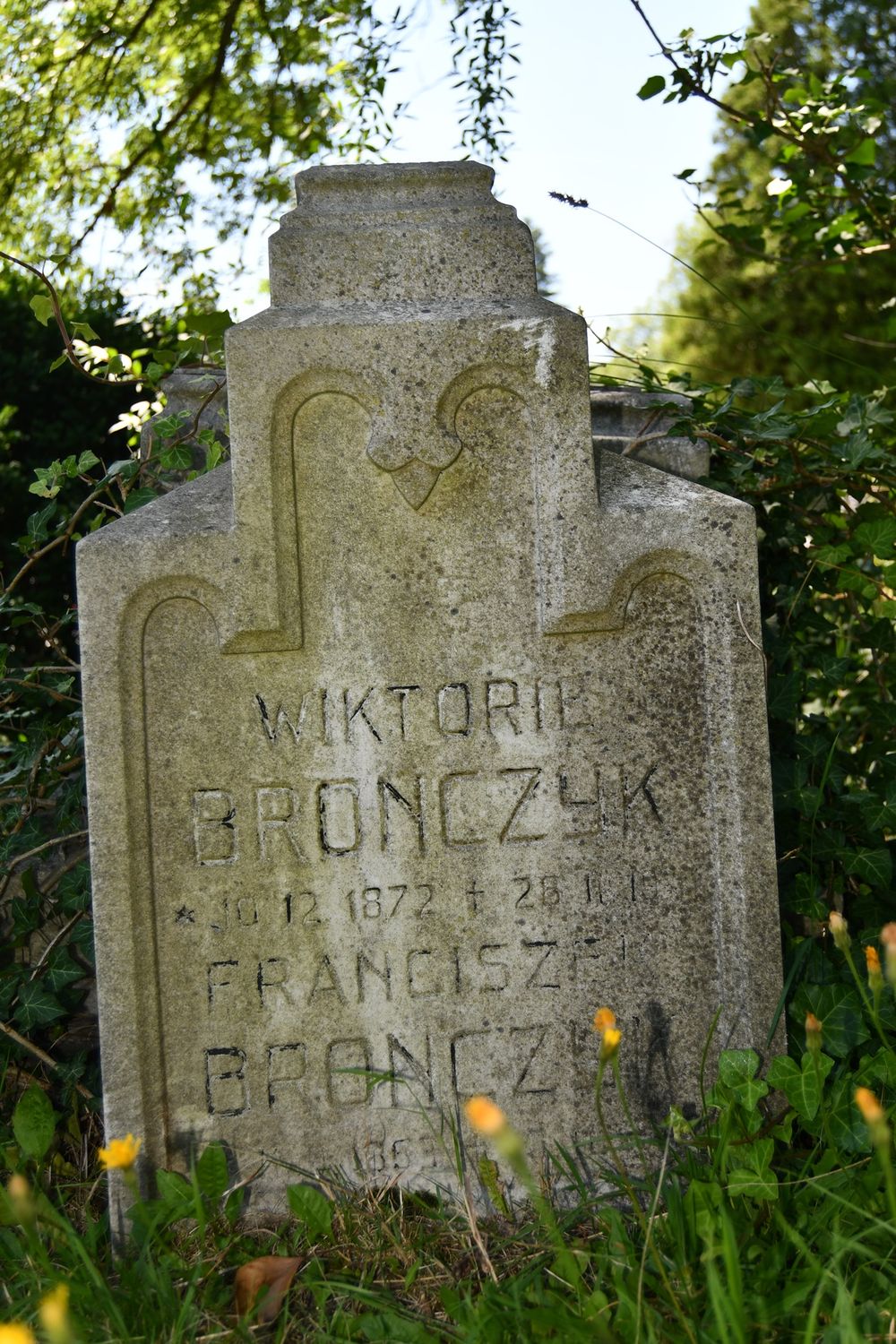 Fotografia przedstawiająca Bronczyk family tombstone