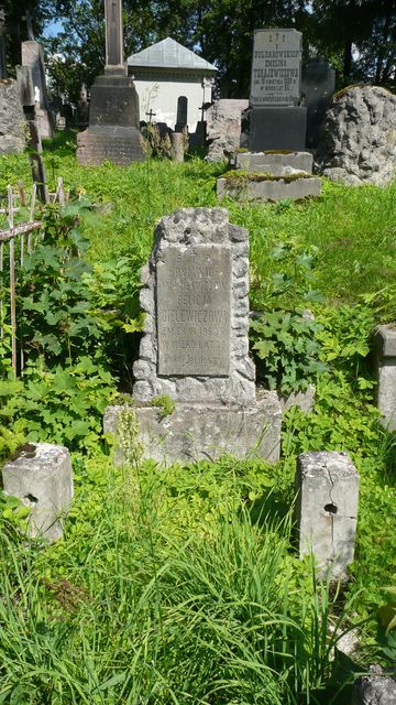 Tombstone of Felicia Bielewicz, Ross cemetery in Vilnius, state before 2013