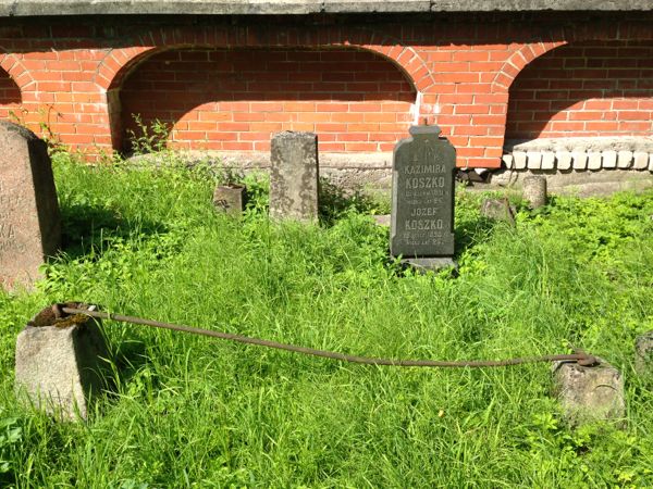 Tombstone of Kazimira and Jozef Koszko, Ross cemetery, state of 2013