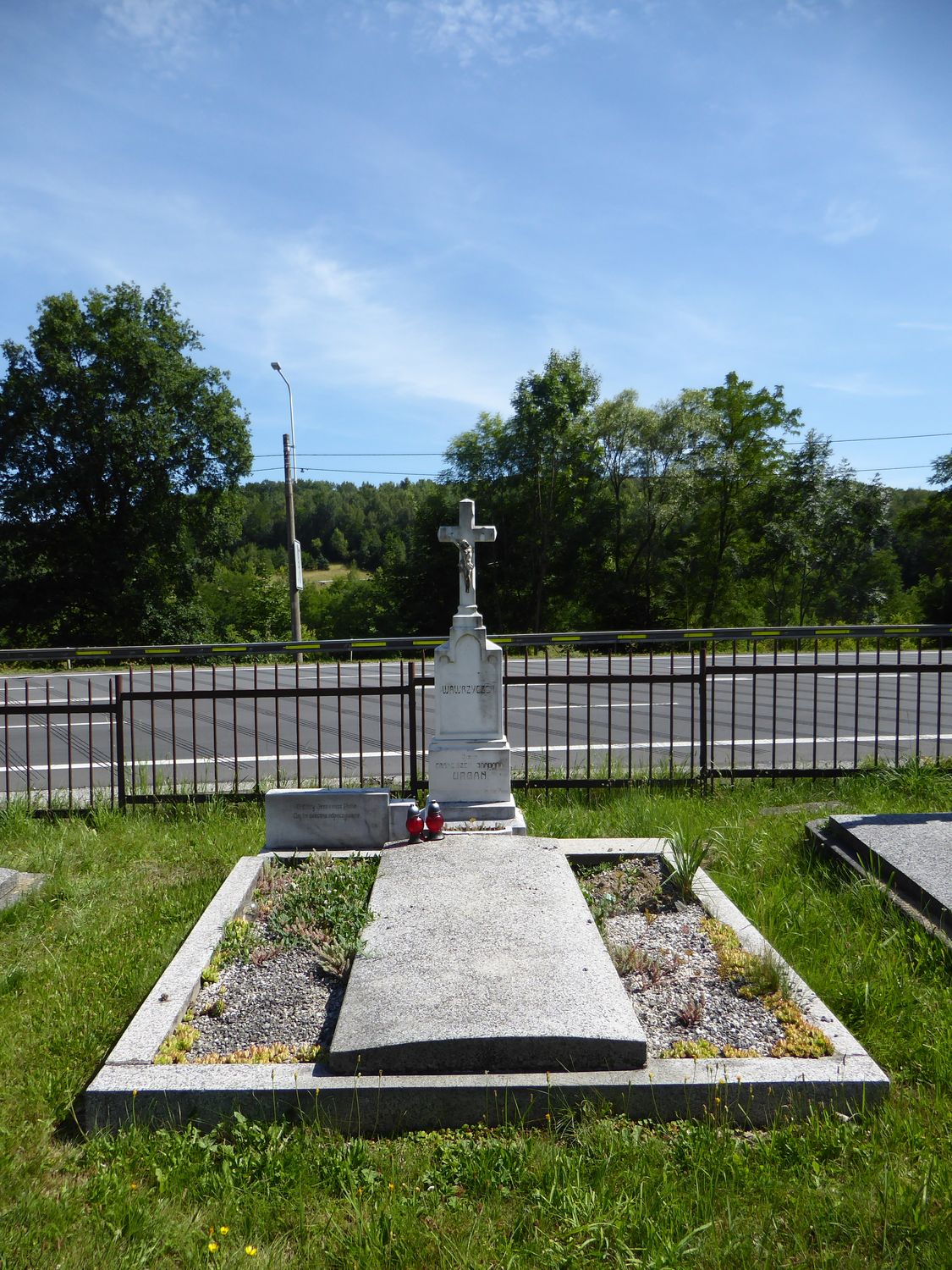 Fragment of the tombstone of Wawrzyczek, František and Barbara Urban from the cemetery of the Czech part of Těšín Silesia, as of 2022.