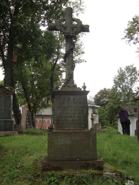 Nagrobek Katarzyny Korsak, cmentarz Na Rossie w Wilnie, stan z 2013