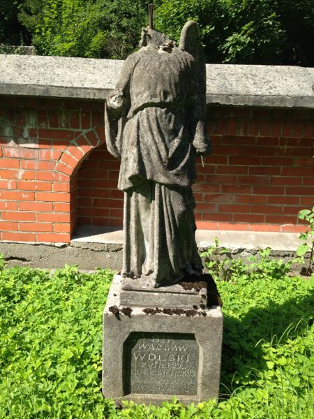 Tombstone of Waclaw Wolski, Ross cemetery, state of 2013