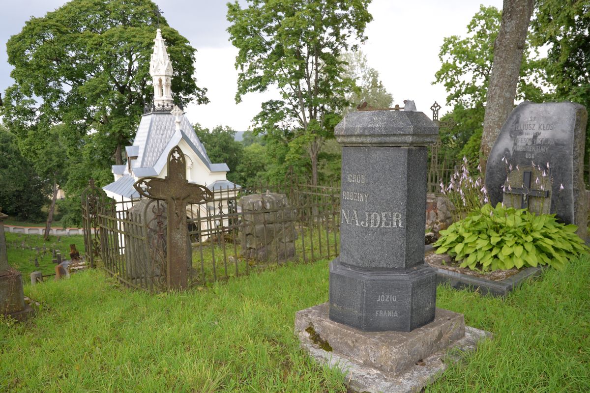 Tombstone of the Sznajder family, Na Rossie cemetery in Vilnius, as of 2015