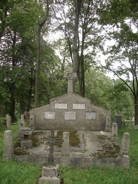 Grobowiec rodziny Nagrodzkich, cmentarz Na Rossie w Wilnie, stan z 2013