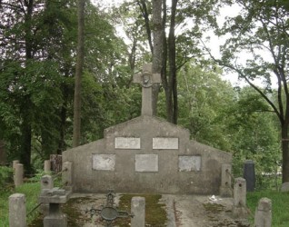 Grobowiec rodziny Nagrodzkich, cmentarz Na Rossie w Wilnie, stan z 2013