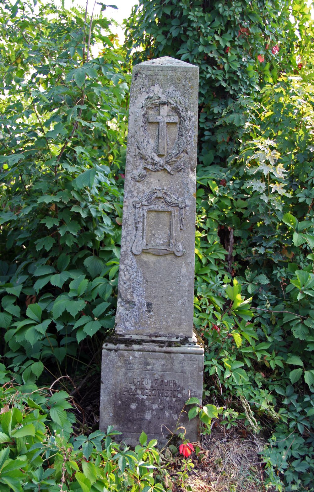 Tombstone of Alfred and Ignacy Paszkowski, Tarnów cemetery, state of 2016