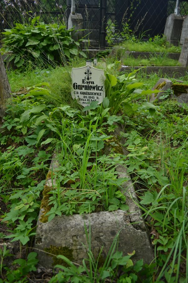 Tombstone of Ewa Garniewicz, Ross Cemetery, Vilnius, 2013