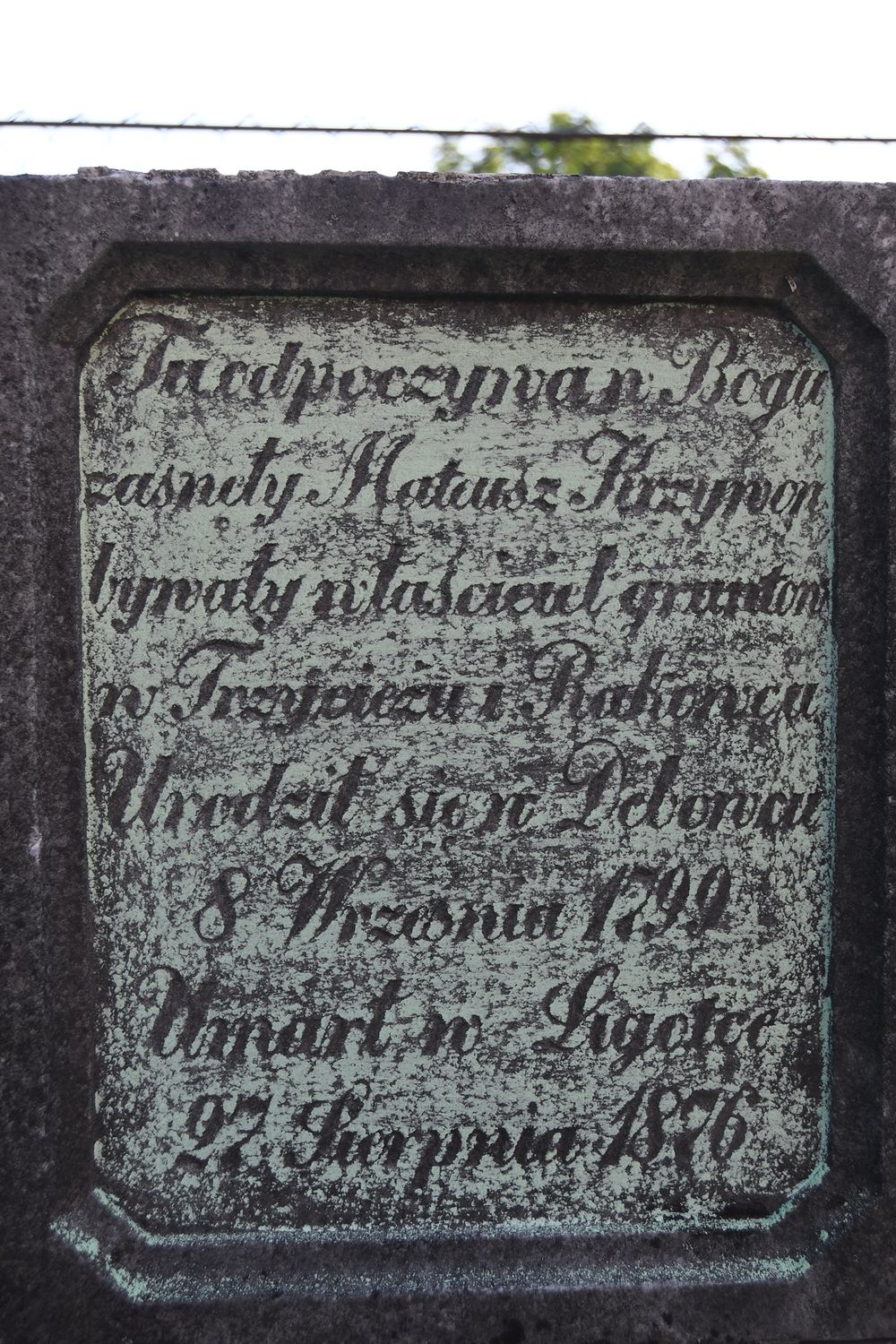 Fotografia przedstawiająca Tombstone of Mateusz Krzywoń