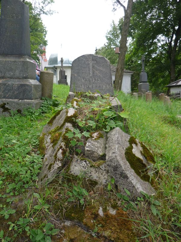 Tombstone of Maria Kozakiewicz, Na Rossie cemetery in Vilnius, as of 2013