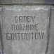 Fotografia przedstawiająca Tomb of the Gintowt family and Barbara Korzeniowska