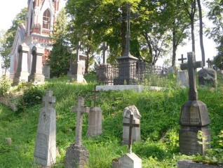 Nagrobek Sławomira Ottowicza, cmentarz na Rossie w Wilnie, stan przed 2013