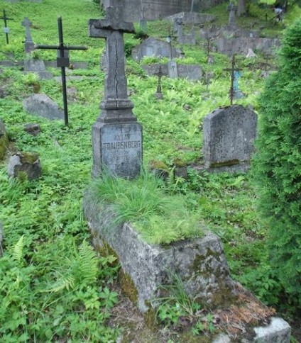 Nagrobek Wacława Traubenberga z cmentarza na Rossie w Wilnie, stan z 2012 r.