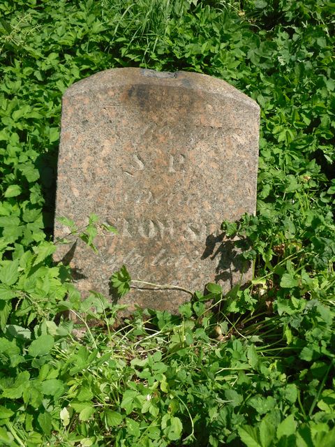 Tombstone of Anna Lastowska, Rossa cemetery in Vilnius, state before 2013