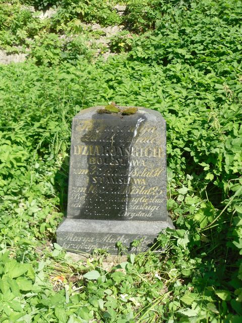 Tombstone of Boleslaw and Stanislaw Dziakoński, Rossa cemetery in Vilnius, state before 2013