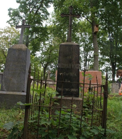 Nagrobek Jana Mazurkiewicza, cmentarz Na Rossie w Wilnie, stan z 2013