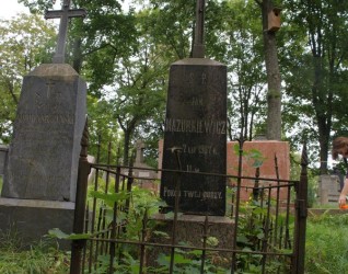 Nagrobek Jana Mazurkiewicza, cmentarz Na Rossie w Wilnie, stan z 2013