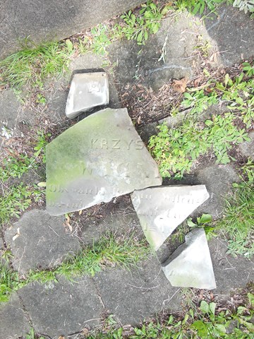Christopher Wagner's gravestone from the Ross Cemetery in Vilnius, as of 2013.