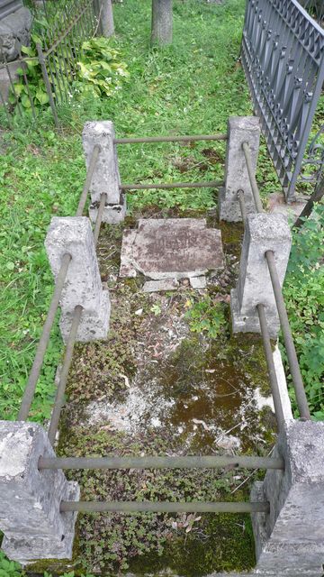Tombstone of Antoni Pisani from the Ross cemetery in Vilnius, as of 2013.