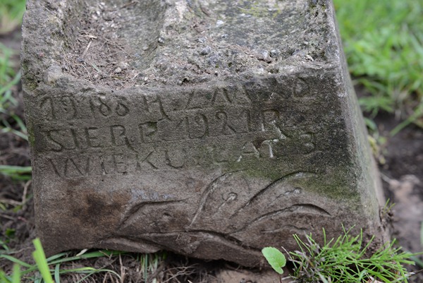 Tombstone of N. N., Rossa cemetery in Vilnius, as of 2013