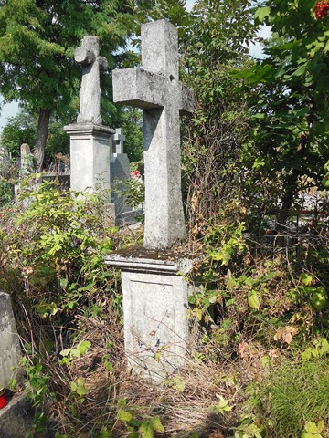 Tombstone of Antoni Balaczynski, Ternopil cemetery, state of 2016