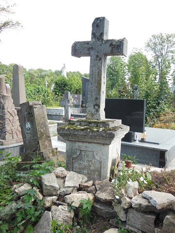 Tombstone of Maria Pawlikowska, Ternopil cemetery, state of 2016