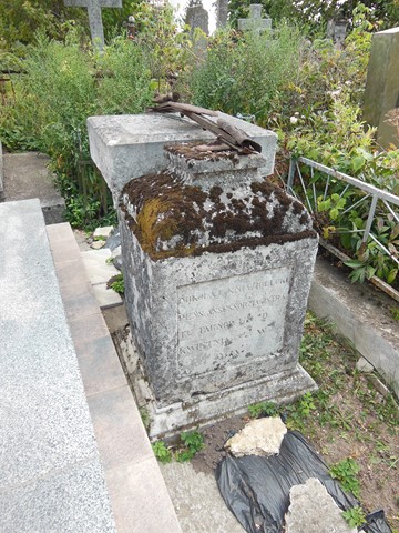 Nagrobek Mikołaja Kniaziowskiego, cmentarz w Tarnopolu, stan z 2016 roku