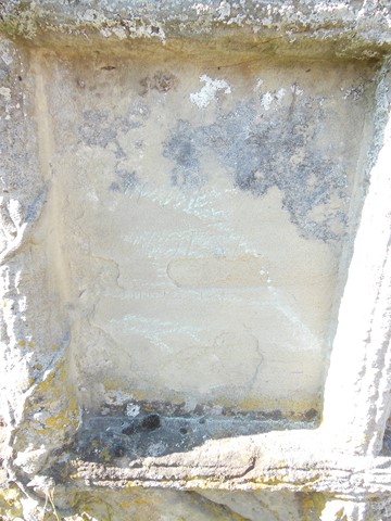 Fragment of the tombstone of N.N. Wolska, Ternopil cemetery, 2016 status