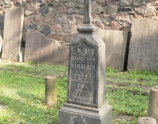 Nagrobek Katarzyny Rokickiej z cmentarza na Rossie w Wilnie, stan z 2013 r.