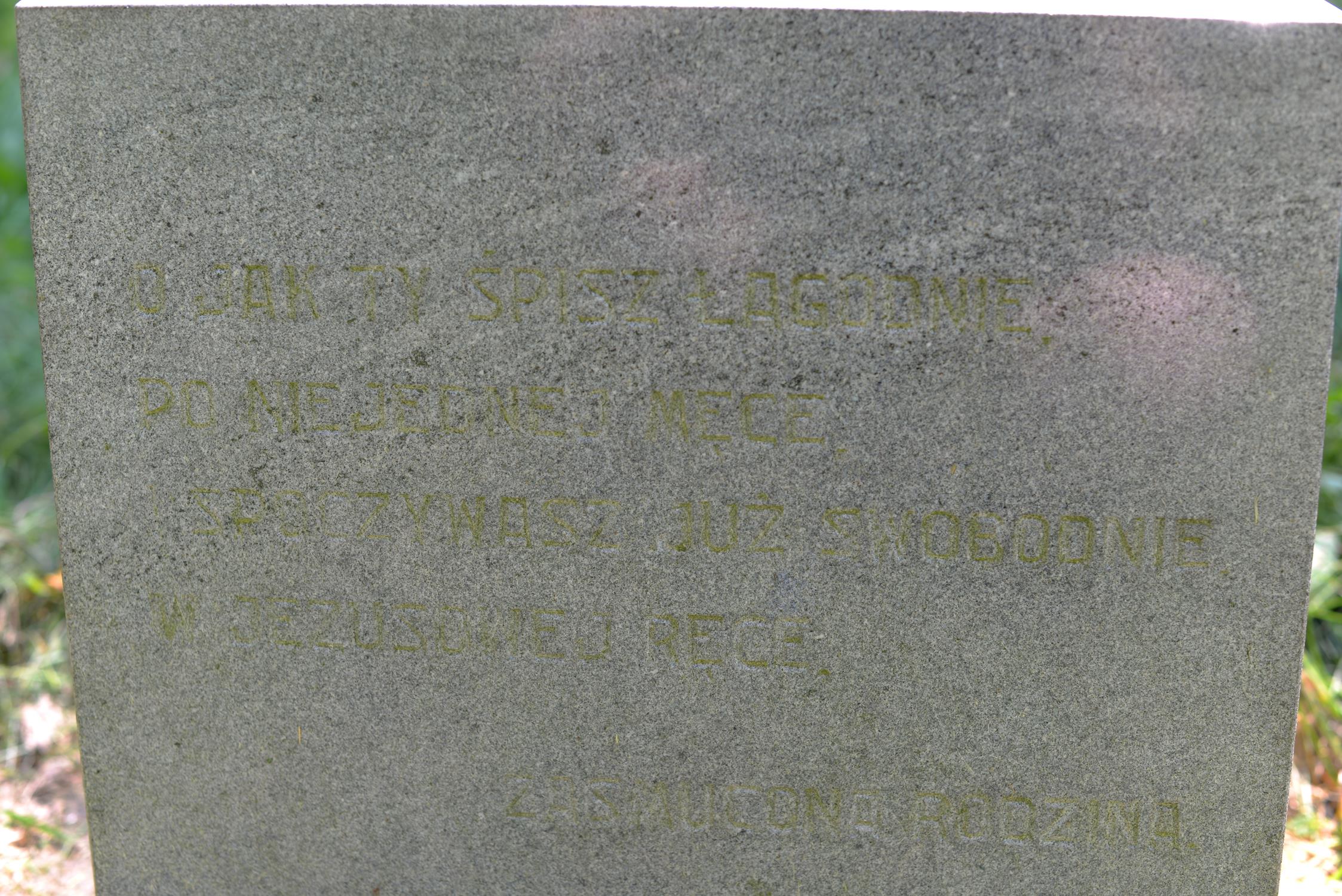 Fotografia przedstawiająca Tombstone of Karol Kempny and Aniela Zwakowna